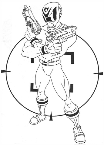 Crime Kicker Is A Target  Coloring Page